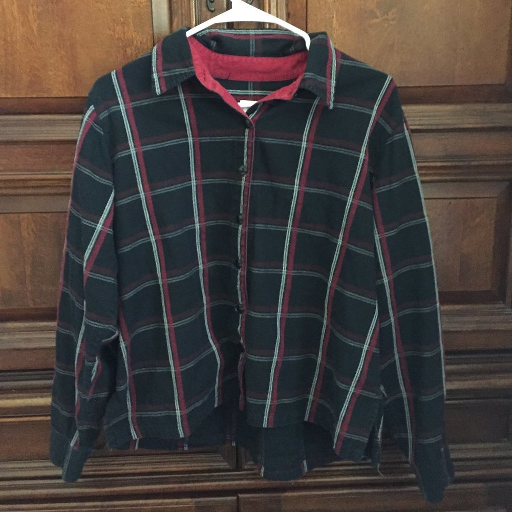 Black and Red Plaid Shirt